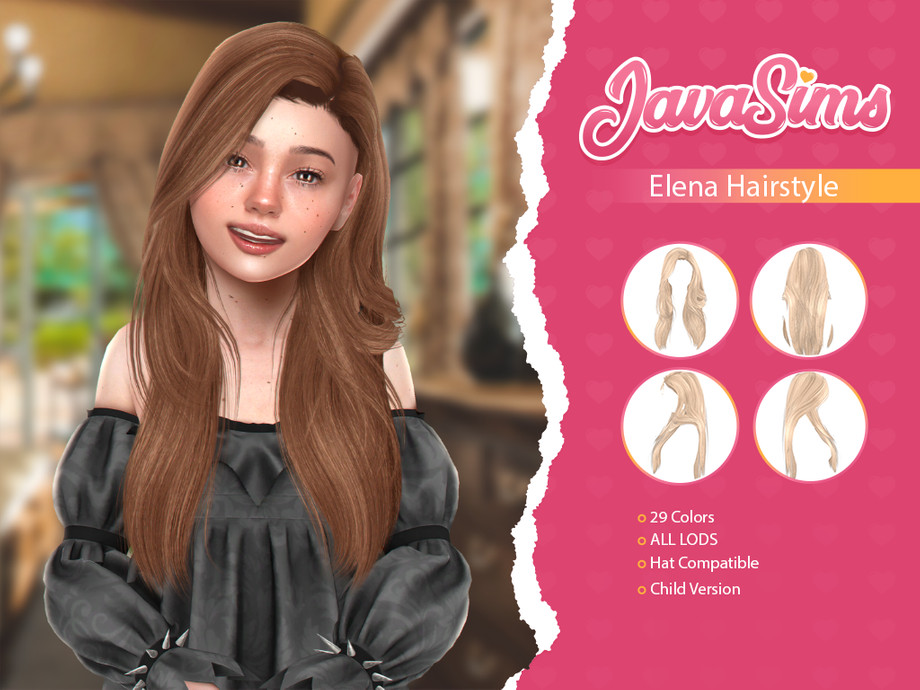 The Sims Resource Elena Child Hairstyle