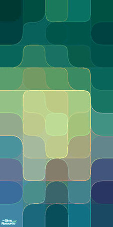 Sims 2 — Scuba by s00z — This trippy retro wallpaper will melt your sims minds.