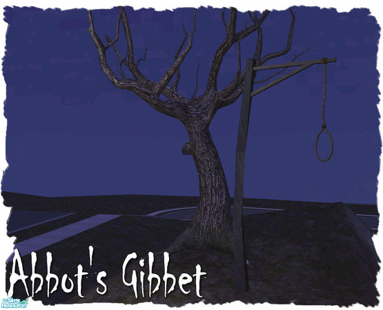 Sims 2 — The Abbot's Gibbet by Cyclonesue — Was it the Abbot who did the hanging, or was it the Abbot who was hung? No