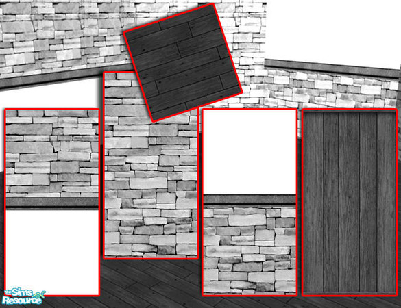 Sims 2 — Black and white by greeksim — This is a set I made for myself to use it in my lots but my wife liked it very