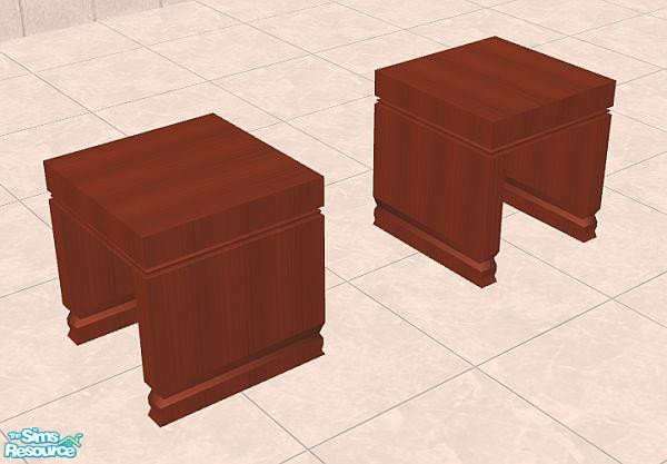 Sims 2 — Aule Kitchen - Chair by NewSimSimGirl — A dark wood and marble , Italian-inspired kitchen set.