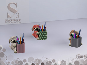 Sims 3 — Little Wonders Doggy Pencils Holder by SIMcredible! — SIMcredibledesigns.com