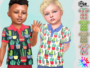 Sims 4 — Cactus Polo - Needs SP 12 by Pelineldis — Six cool polo shirts with cute cactus prints.