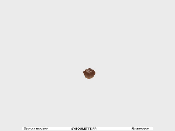 Sims 4 — Boulangerie - Decor muffin by Syboubou — This is a decor chocolate muffin.