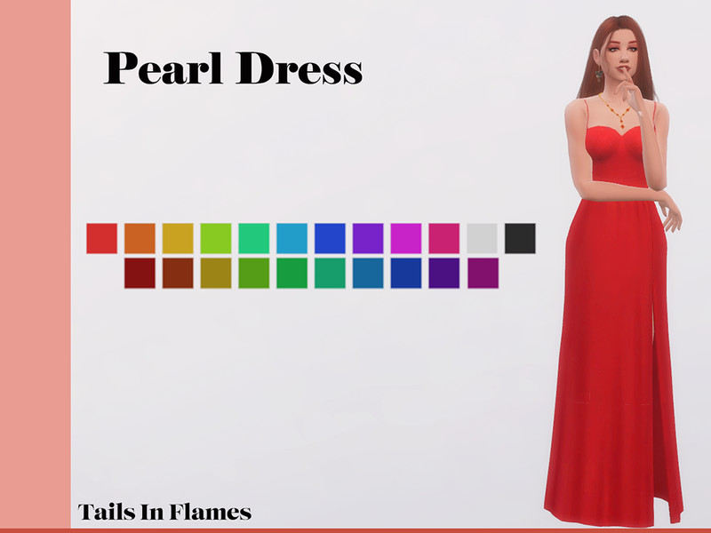 Sims 4 The Sims Resource | Pearl Dress by TSR Creator