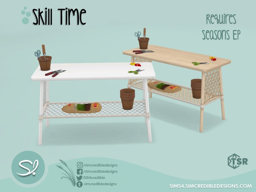 The Sims Resource Skill Time DIY Flower Arranging table 1