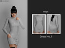 Sims 4 — Dress No.1 by mari_19 — - 1 color - New mesh - All LODs - Custom Thumbnail