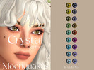 Sims 4 — Crystal Contact by its-moonquakes — -18 swatches -BGC -All ages -All genders -Custom thumbnail -Facepaint
