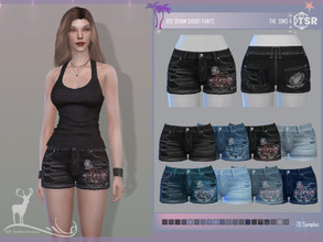 Sims 4 — DENIM SHORT PANTS / RECOLOR by DanSimsFantasy — Short pants for tropical environments and summer or spring