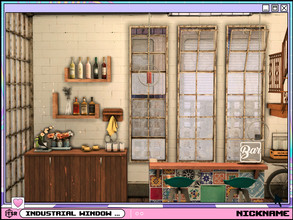 Sims 4 — industrial window 1 tile by NICKNAME_sims4 — industrial window 1 tile 12 package files. industrial window 1x3