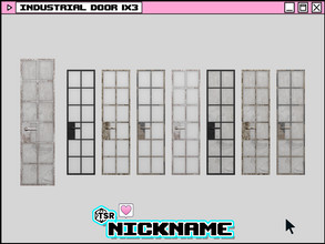 Sims 4 — industrial door 1x3 by NICKNAME_sims4 — industrial door 9 package files. industrial door 1x3 industrial door 1x4