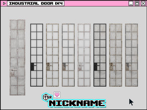 Sims 4 — industrial door 1x4 by NICKNAME_sims4 — industrial door 9 package files. industrial door 1x3 industrial door 1x4