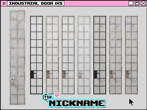 Sims 4 — industrial door 1x5 by NICKNAME_sims4 — industrial door 9 package files. industrial door 1x3 industrial door 1x4