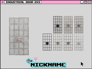 Sims 4 — industrial door 2x3 by NICKNAME_sims4 — industrial door 9 package files. industrial door 1x3 industrial door 1x4