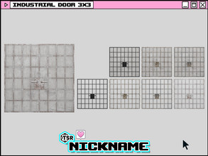 Sims 4 — industrial door 3x3 by NICKNAME_sims4 — industrial door 9 package files. industrial door 1x3 industrial door 1x4
