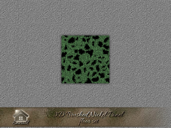 Sims 4 — 3D brushed nickel panel floor 3 by Emerald — Transform any room with unique design 3D brushed nickel panel.