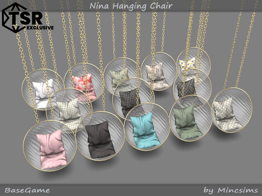 The Sims Resource Nina Hanging Chair for MediumWall