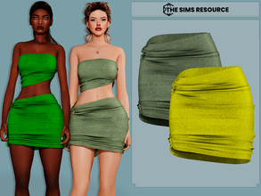Sims 4 — Madison Skirt by couquett — Beautiful Skirt -12 Swatches - HQ mod compatible - all Lod - All Map - Custom