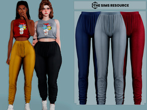 Sims 4 — Xian Pants by couquett — beautiful, colorful pants 22 Swatches HQ mod compatible all Lod All Map Custom