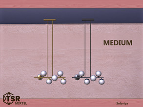 Sims 4 — Mirtel. Ceiling Light, medium by soloriya — Ceiling light, medium. Part of Mirtel set. 2 color variations.