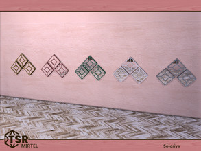Sims 4 — Mirtel. Mirror by soloriya — Wall mirror. Part of Mirtel set. 5 color variations. Category: Decorative -