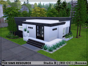 Sims 4 — Studio B by Bozena — The house is located in the Prescott Square . Copperdale. Lot: 20 x 15 Value: $ 38 994 Lot