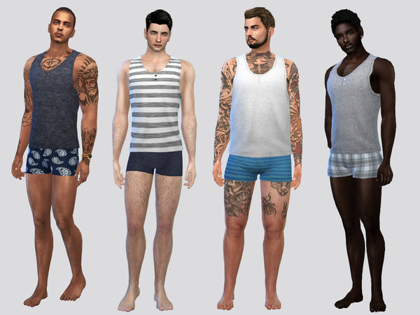 The Sims Resource - Buttoned Tank Top