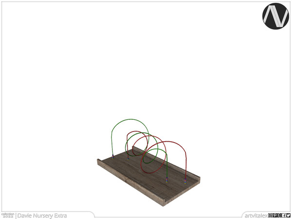 Sims 4 — Davie Bead Roller Coaster Toy by ArtVitalex — Nursery Collection | All rights reserved | Belong to 2022