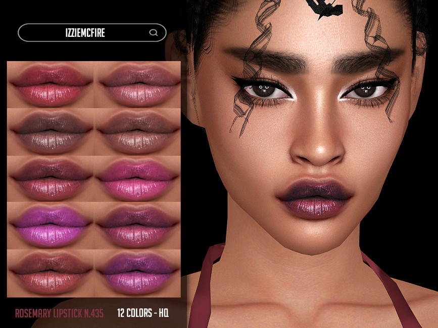 The Sims Resource - Rosemary Lipstick N.435
