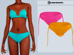 Sims 4 — Madi Swimwear (Bottom) by couquett — SwimWear for female sims ideal for summer time 14 swatches All Map All Lod