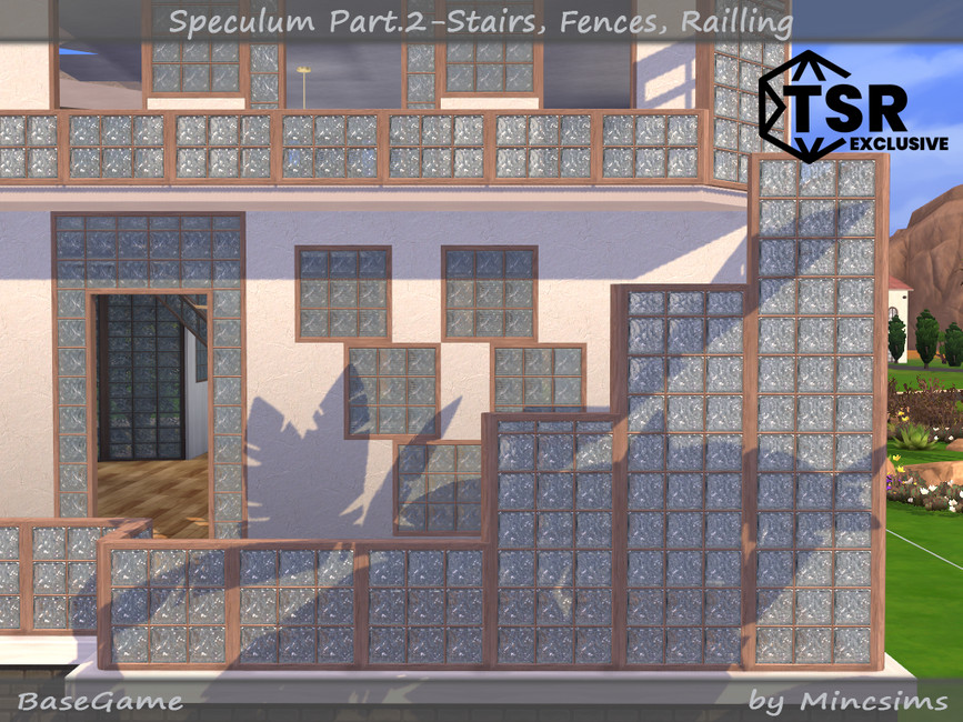 The Sims Resource - Speculum Part.2 - Stairs, Fence, Railing