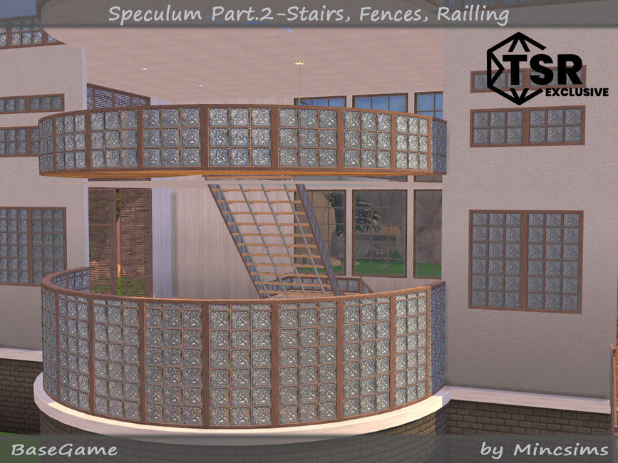 The Sims Resource - Speculum Part.2 - Stairs, Fence, Railing
