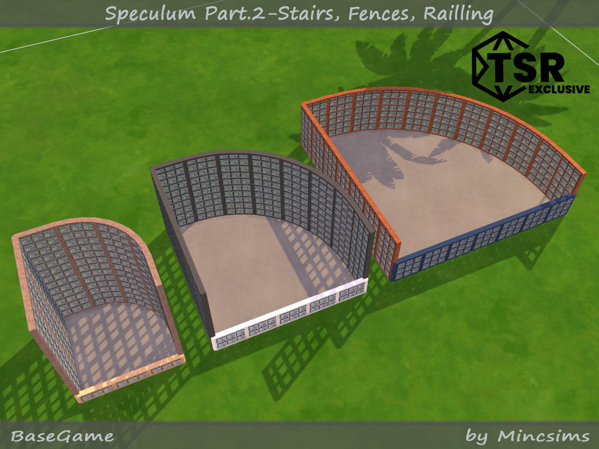 The Sims Resource - Speculum Part.2 - Stairs, Fence, Railing