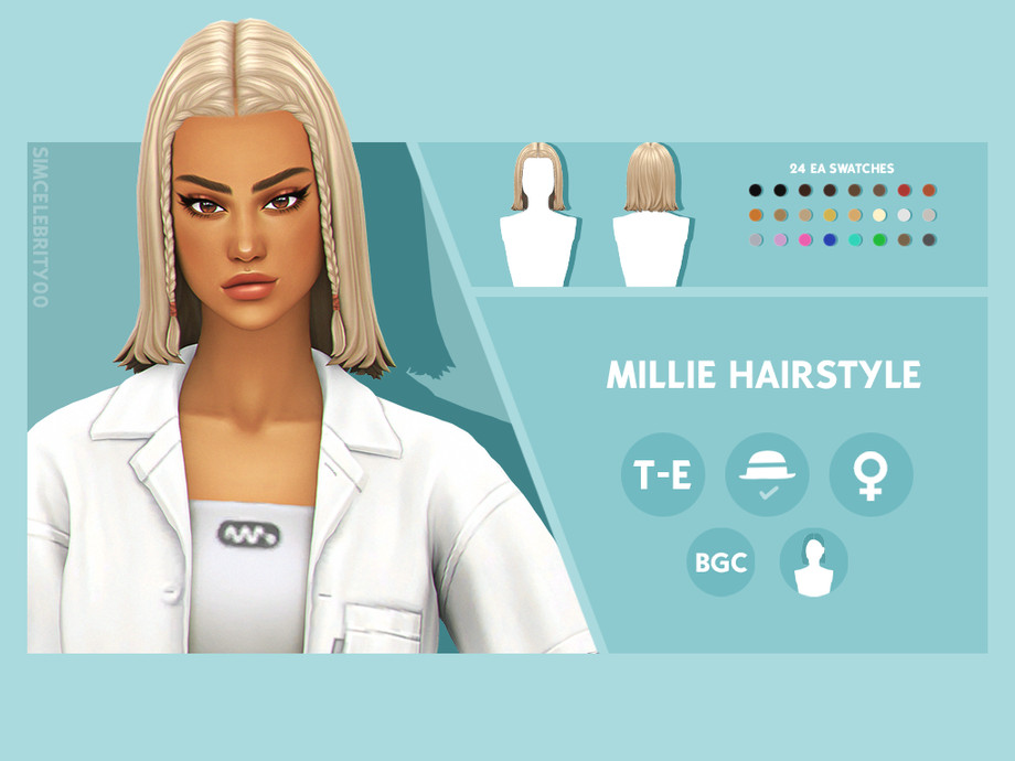 The Sims Resource - Millie Hairstyle