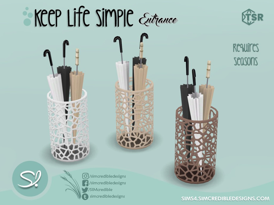 The Sims Resource Keep Life Simple Entrance Umbrella stand requires SEASONS