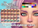 Sims 4 — Eyebrow Colors N.1 by ssoulstudios — -27 COLOR PAIRS -BASE GAME COMPATIBLE
