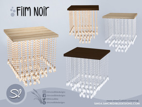Sims 4 — Film Noir Chandelier by SIMcredible! — by SIMcredibledesigns.com available exclusively at TSR 3 colors +