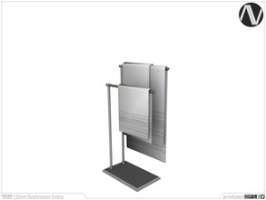 Sims 4 — Zion Towel Holder Stand by ArtVitalex — Bathroom Collection | All rights reserved | Belong to 2022