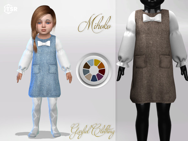 Sims 4 — Mihoko by Garfiel — - 14 colours - Everyday, party, formal - Base game compatible - HQ compatible