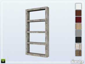 Sims 4 — Forst Roomdivider Bookcase 4 1x1 by Mutske — This roomdivider is part of the Forst Curved Bookcases and Arches