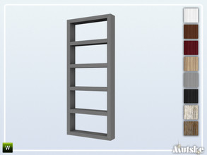 Sims 4 — Forst Roomdivider Bookcase 5 1x1 by Mutske — This roomdivider is part of the Forst Curved Bookcases and Arches
