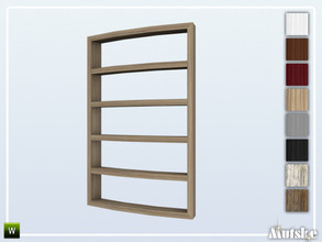 Sims 4 — Forst Roomdivider Curved Bookcase 5 M7 by Mutske — This roomdivider is part of the Forst Curved Bookcases and