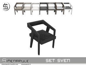Sims 4 — Set Sven - Chair by Simenapule — Set Sven - Chair 8 colors