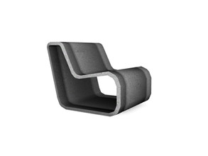 Sims 4 — Concrete Outdoor Chair by Angela — Concrete Outdoor chair. Modern shaped concrete chair for your garden