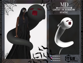 Sims 4 — ghost in sorrow static - Halloween 2022 by Mydarling20 — new mesh base game compatible all lods all maps 8