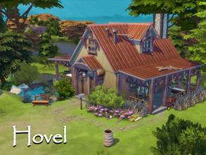Sims 4 — Hovel | No CC by GenkaiHaretsu — Single hovel, definitely needs some refurbishment 20x20