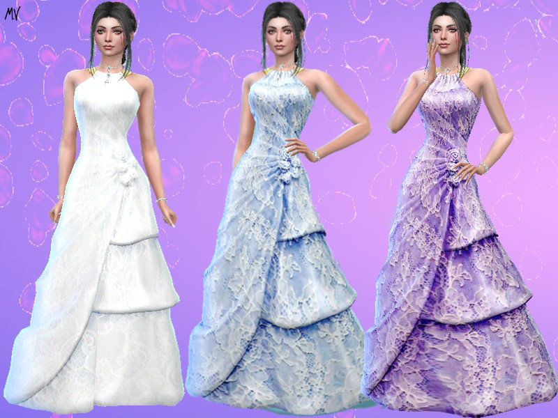 Sims 4 The Sims Resource | Giovanna wedding dress by TSR Creator