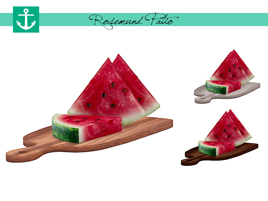 The Sims Resource - Rosemund Patio - Watermelon Snack