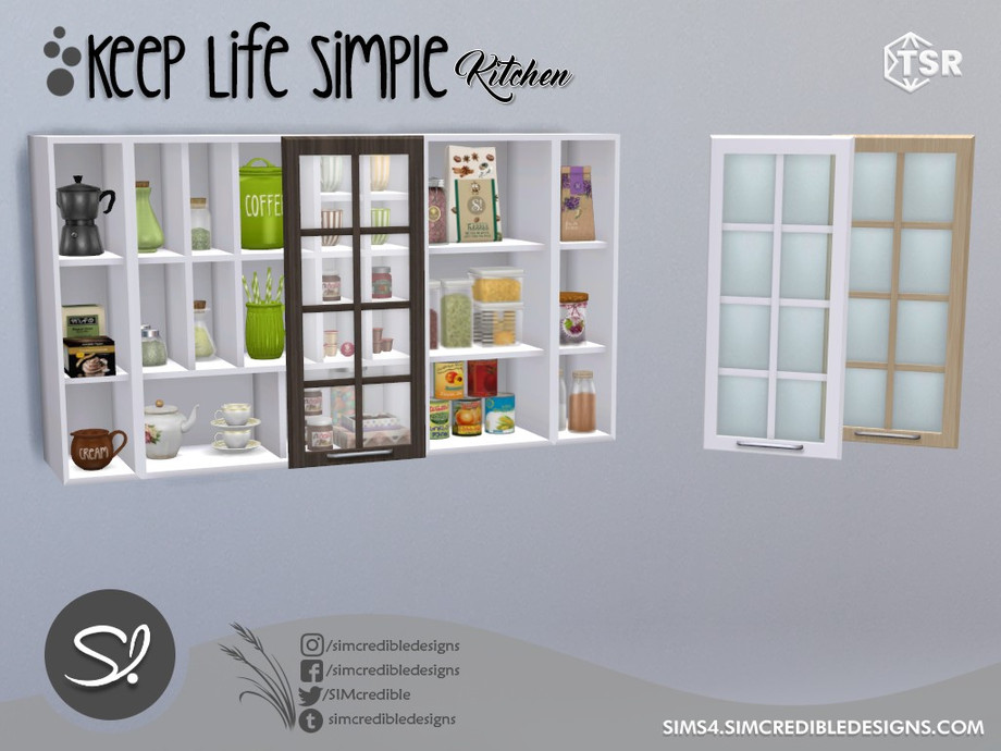 The Sims Resource Keep Life Simple Kitchen Door Closed Glass