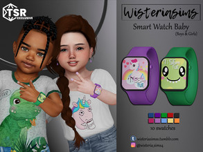 Sims 4 — Smart Watch Baby by WisteriaSims — **FOR TODDLER **NEW MESH *Boys & Girls - Bracelet Category (left) - 10